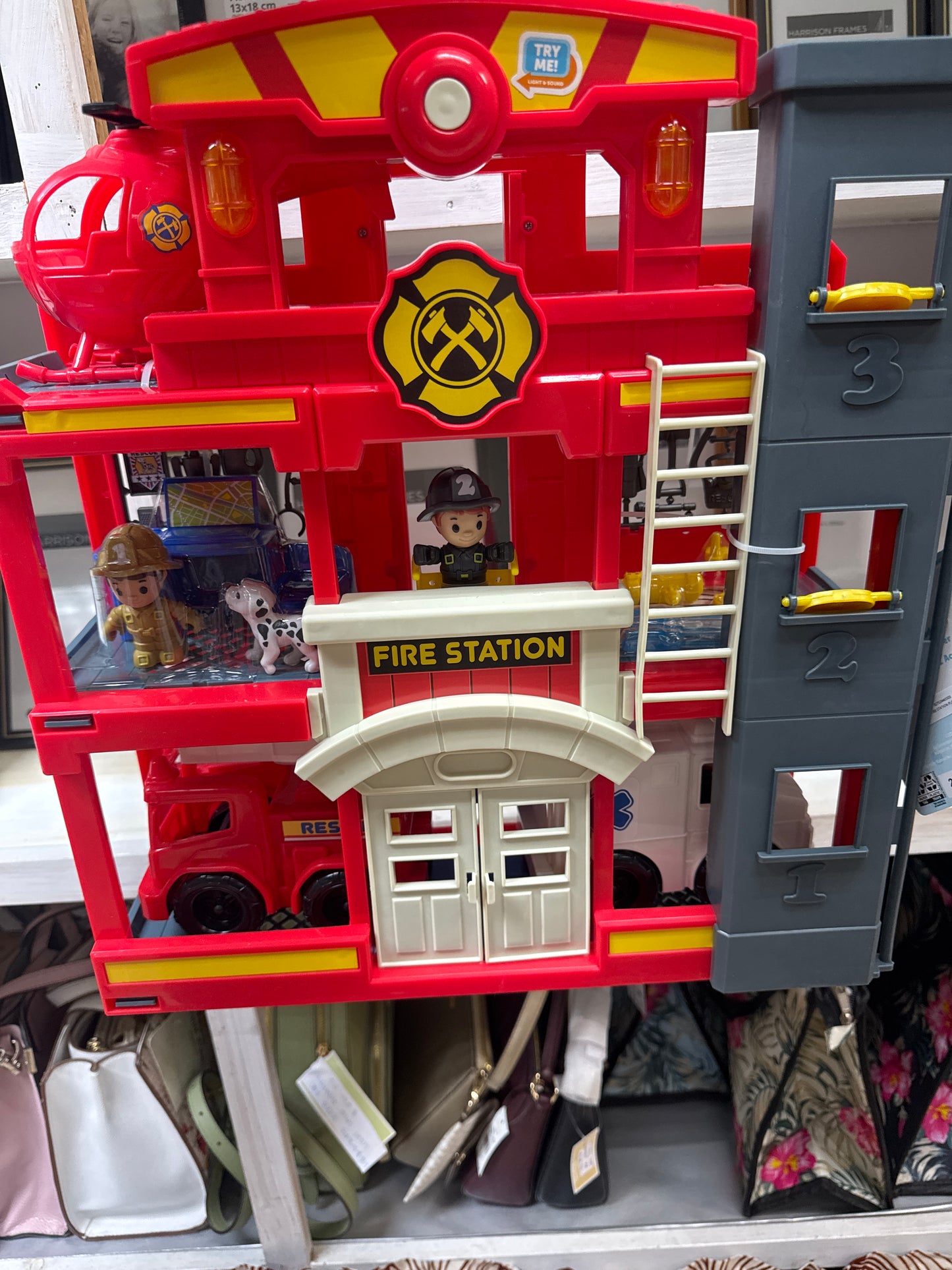 kid connection fire station play set