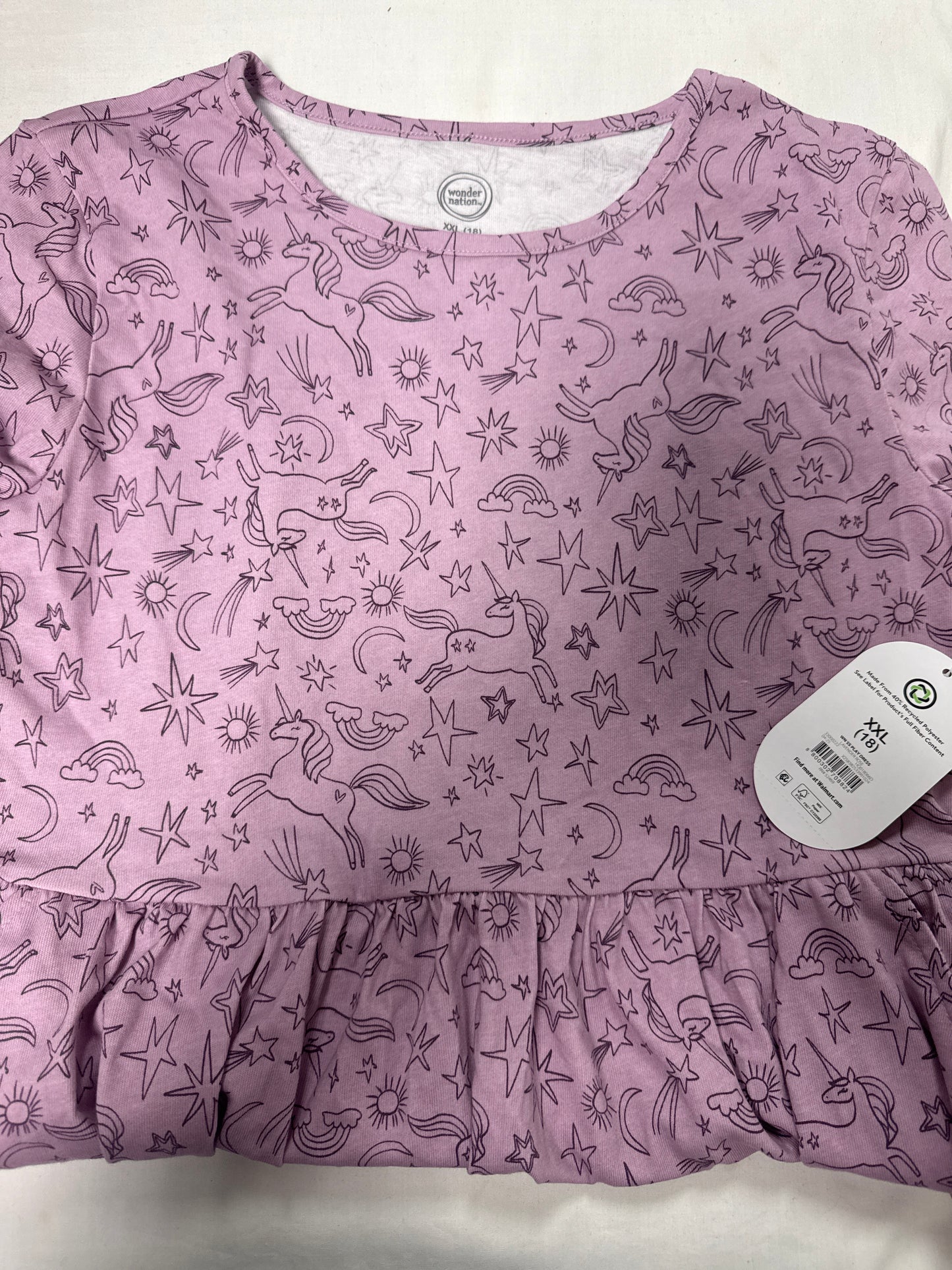 Wonder Nation Dress Lavender Rose XXL(18)