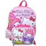 Hello Kitty & Friends 16" Backpack with Rectangle Lunch Bag