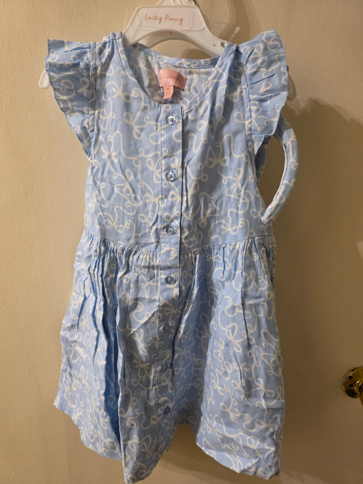 Lucky Penny Blue dress 4t ruffle Ross hnl 2026