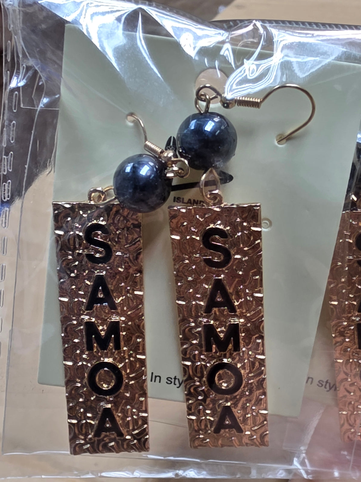 Hawaii gold-alloy earrings 33008-17 Samoa πΌπΈ