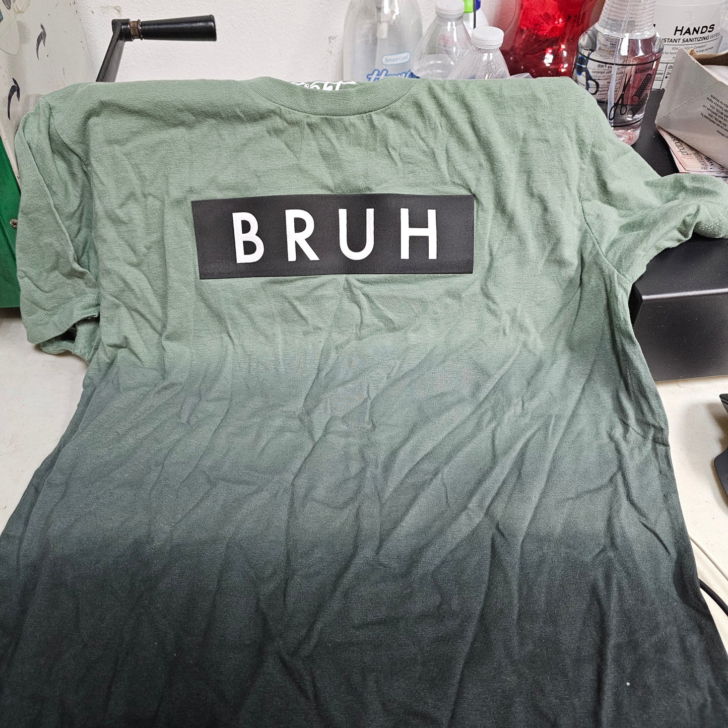 Boys shirt 88 brand Bruh green size 14