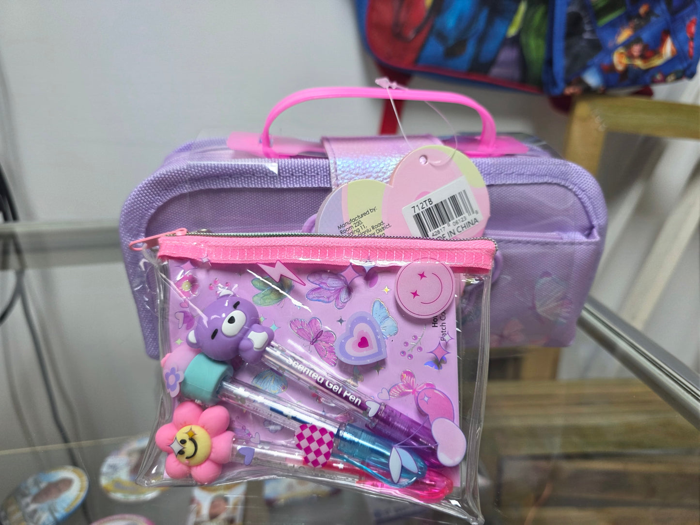 712TB My Perfect Pencil Bag Tie Dye Butterfly