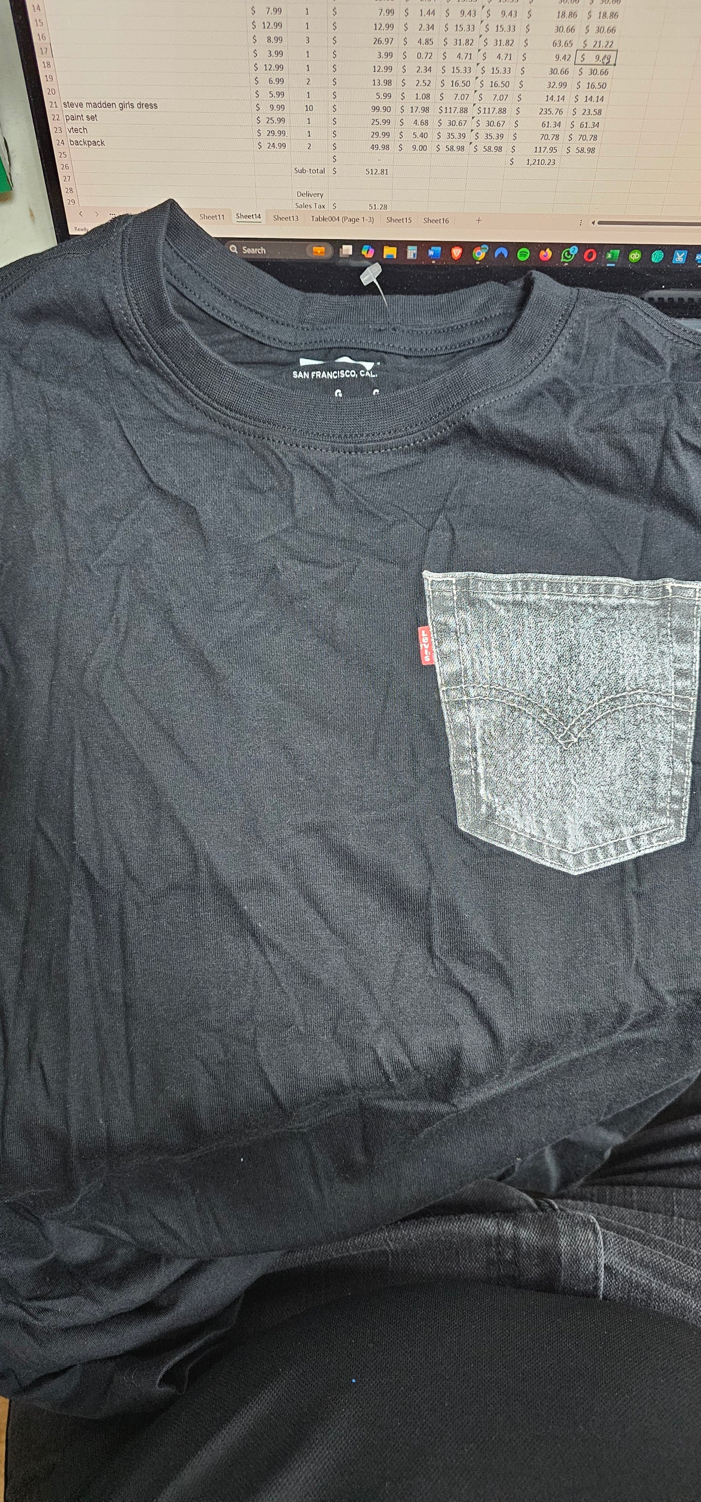 T-shirt Levi size L 147-163cm 12-13y