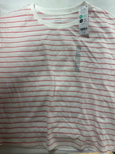 CARTERS WHITE/PINK STRIPE SHIRT