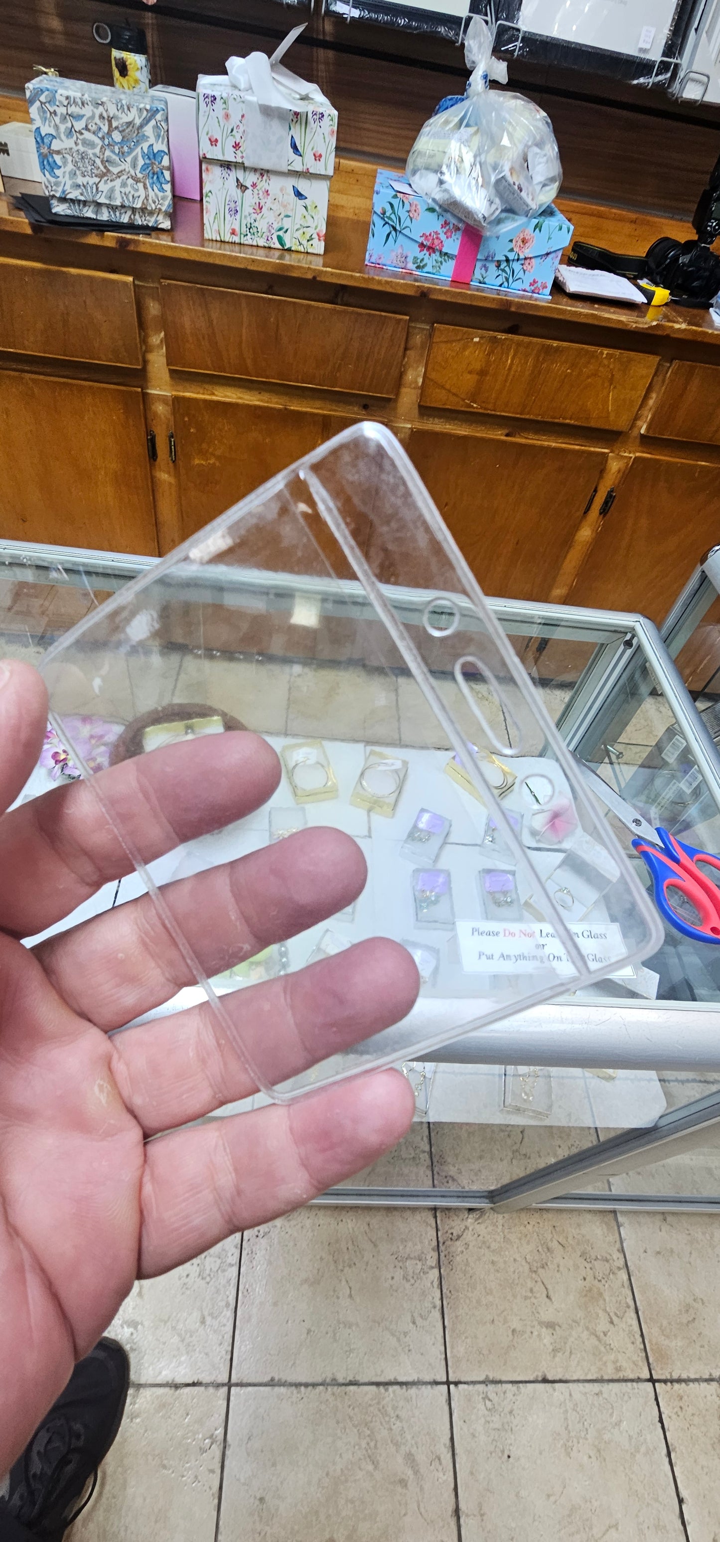 ID card holder plastic