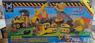 Mega Construction Site 39 pieces Members Mark