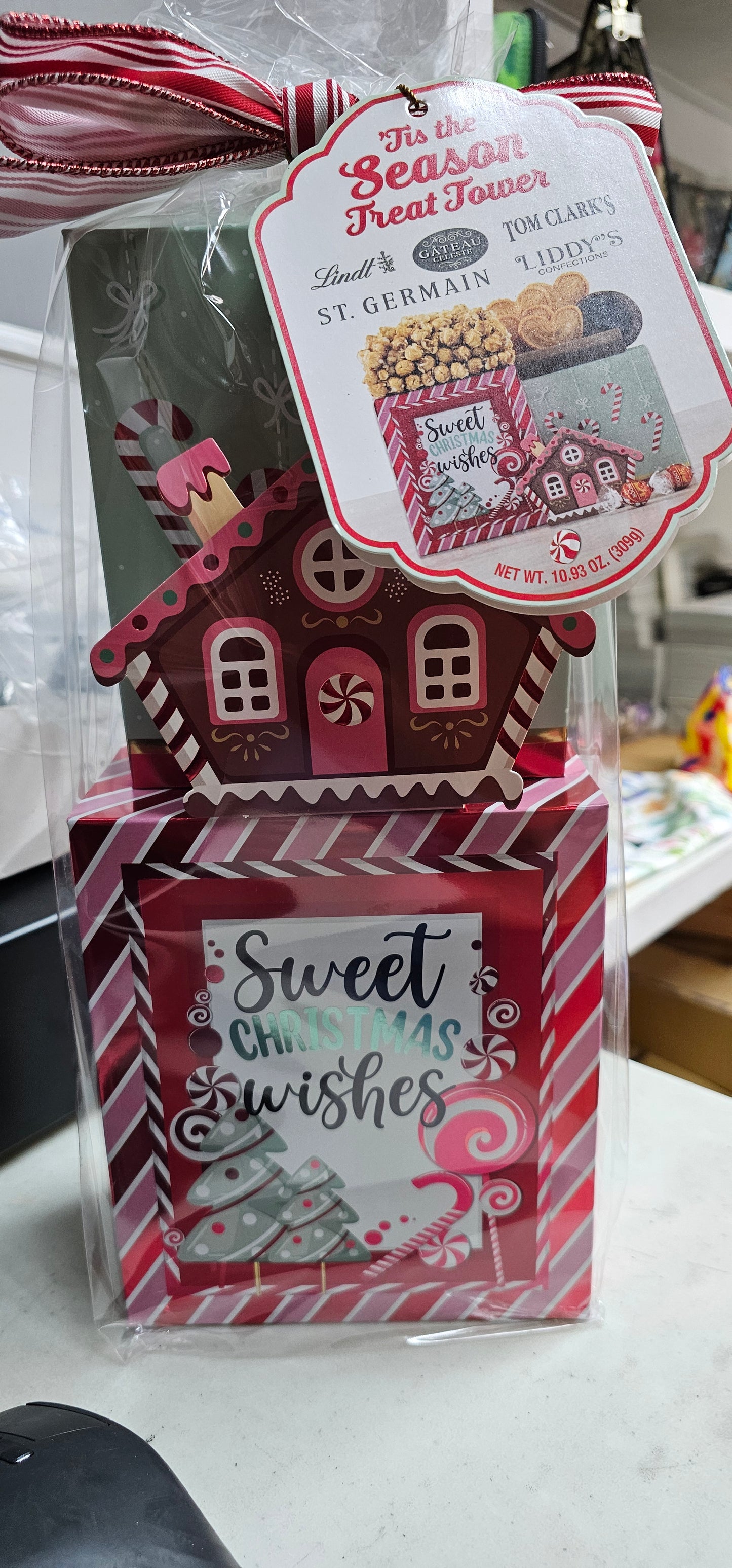 Gift bag tis the season treat tower