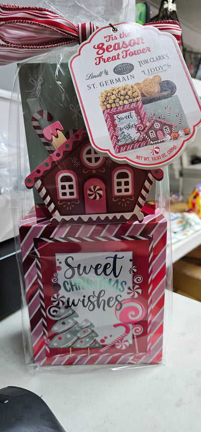 Gift bag tis the season treat tower