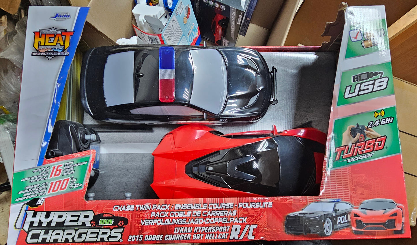 Jada Hyper Charger chase twin pack RC Car