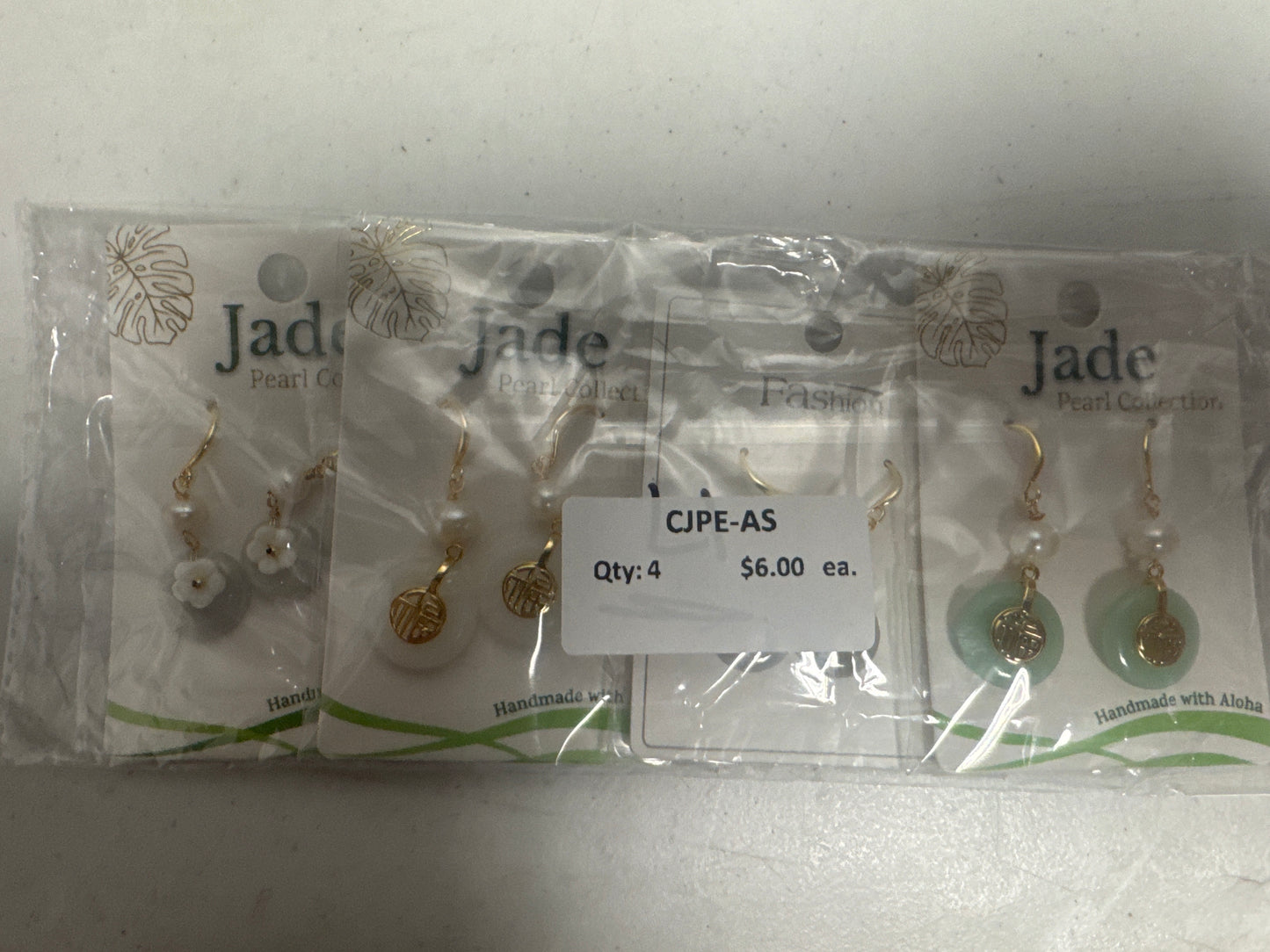 Copper Jade Pearl Earrings - Assorted Styles
