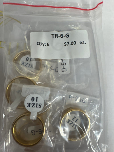 6mm Gold Plated Tungsten Ring