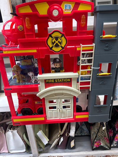 kid connection fire station play set