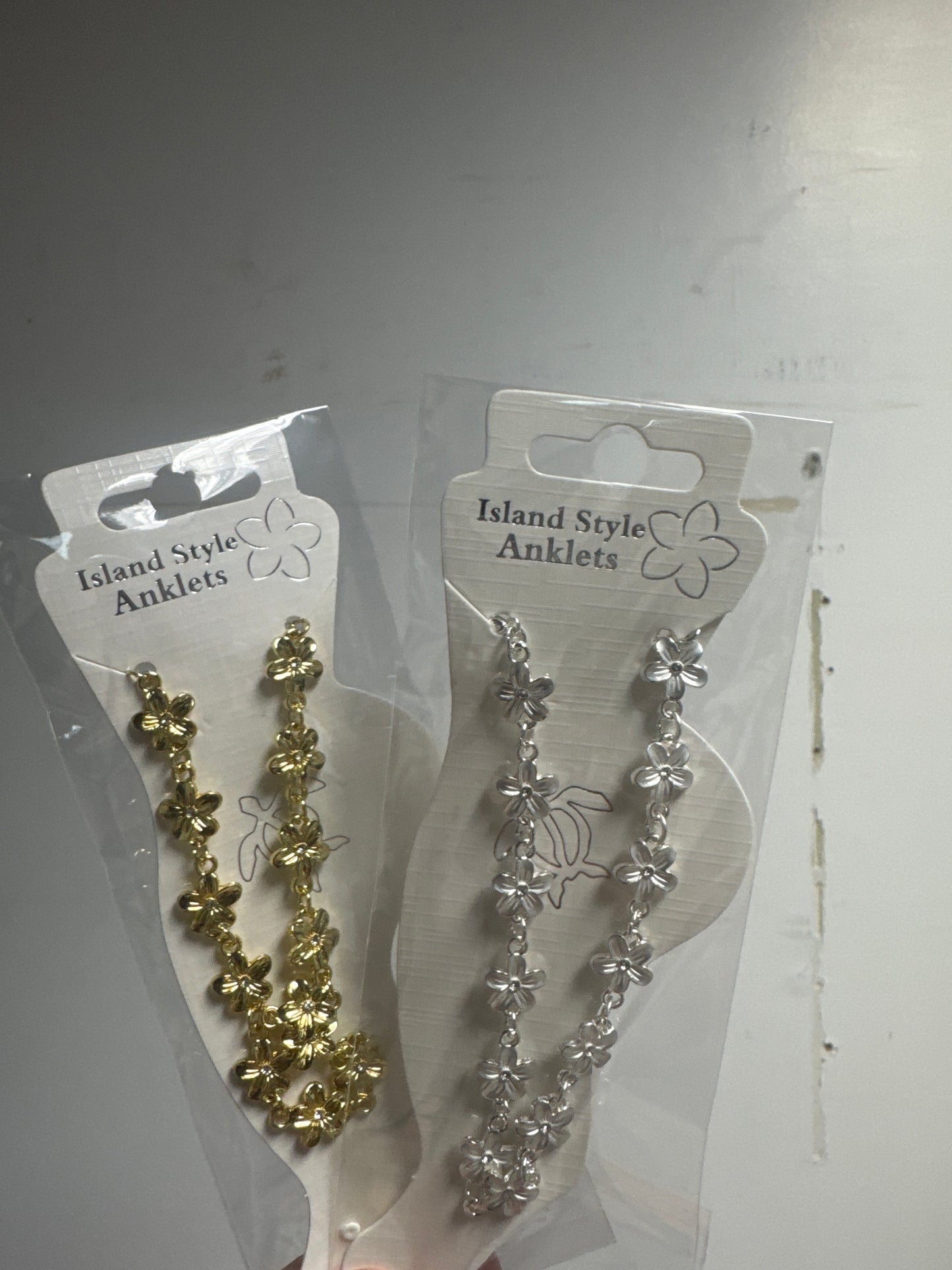 Enamel Anklet- Flower Turtle (Assorted)