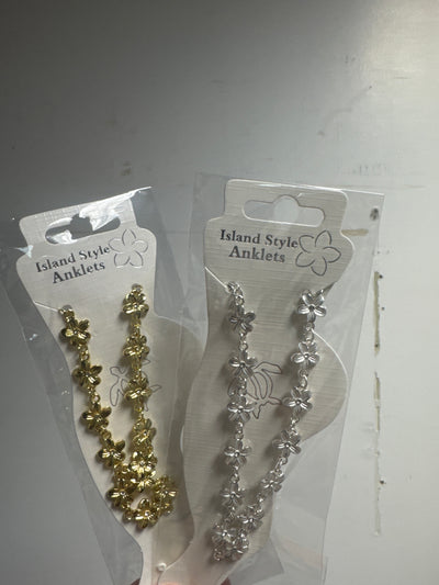 Enamel Anklet- Flower Turtle (Assorted)