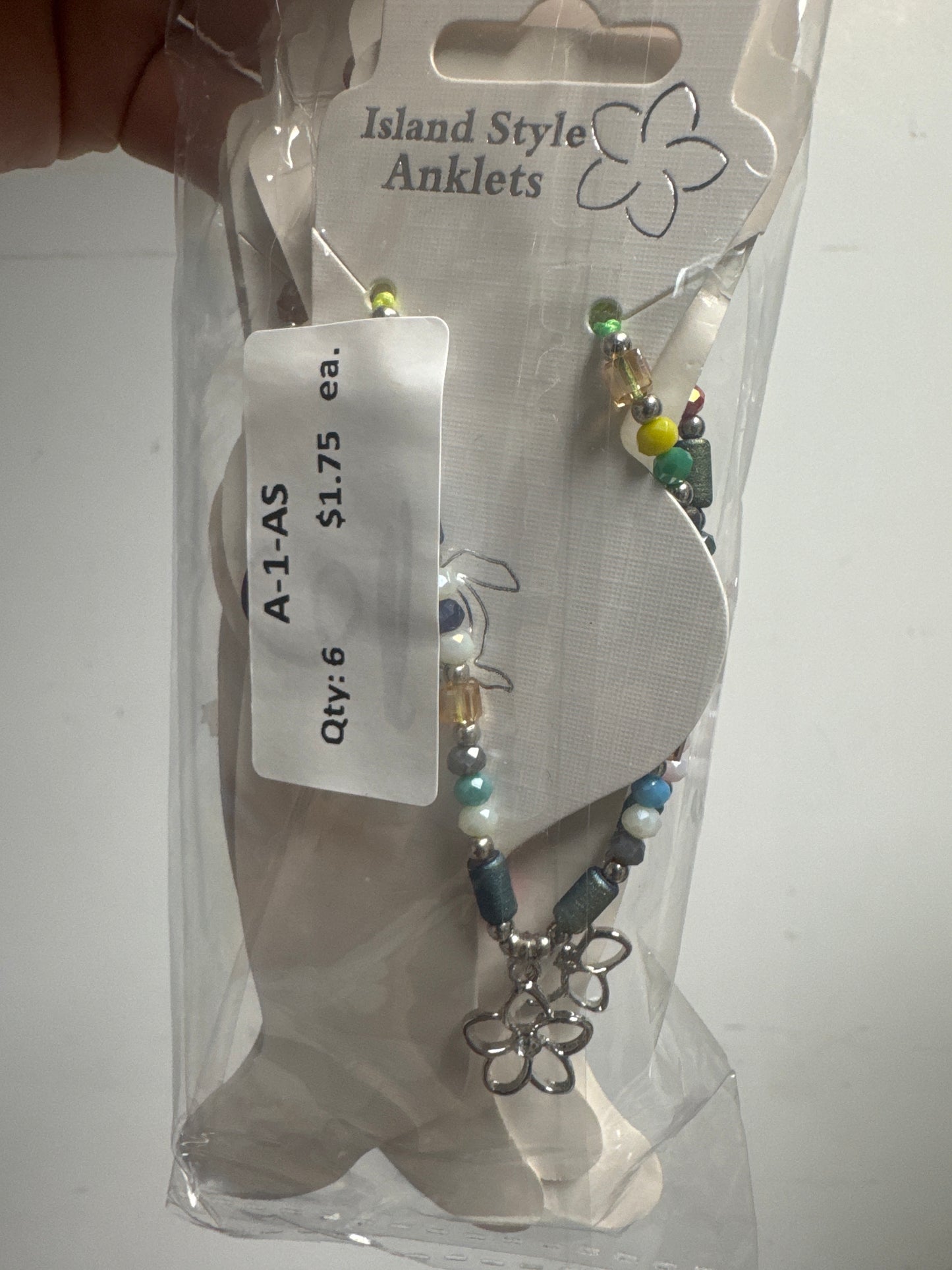 Beaded Crystal Anklet - Assorted