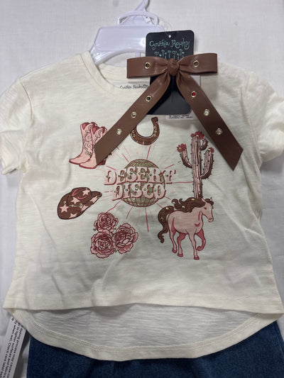 Cynthia Rowley Desert Disco Girls 2pc with Bow