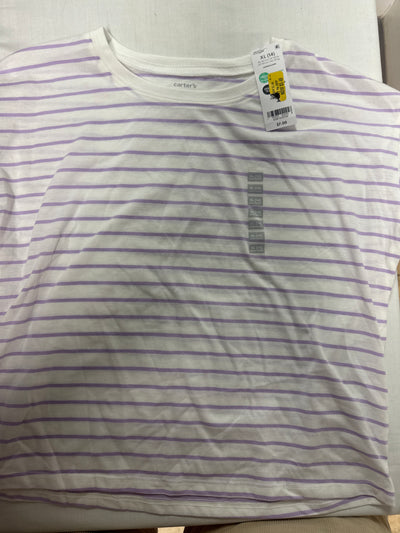 CARTERS PURPLE/WHITE STRIPE SHIRT