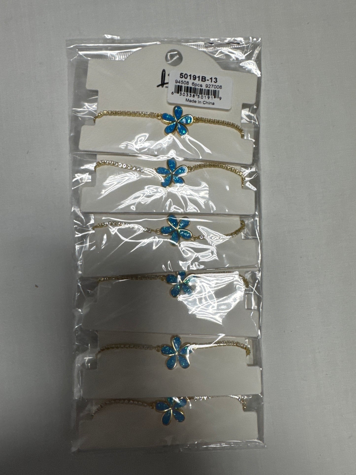 17.5x20mm Blue Synthetic Opal Bracelet