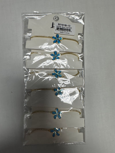 17.5x20mm Blue Synthetic Opal Bracelet