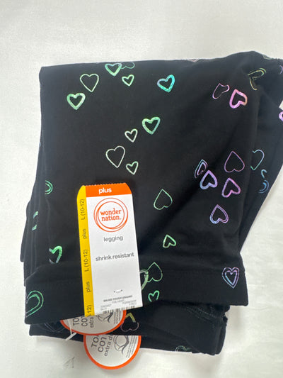Wonder Nation Girls Leggings Black L(10-12) Plus