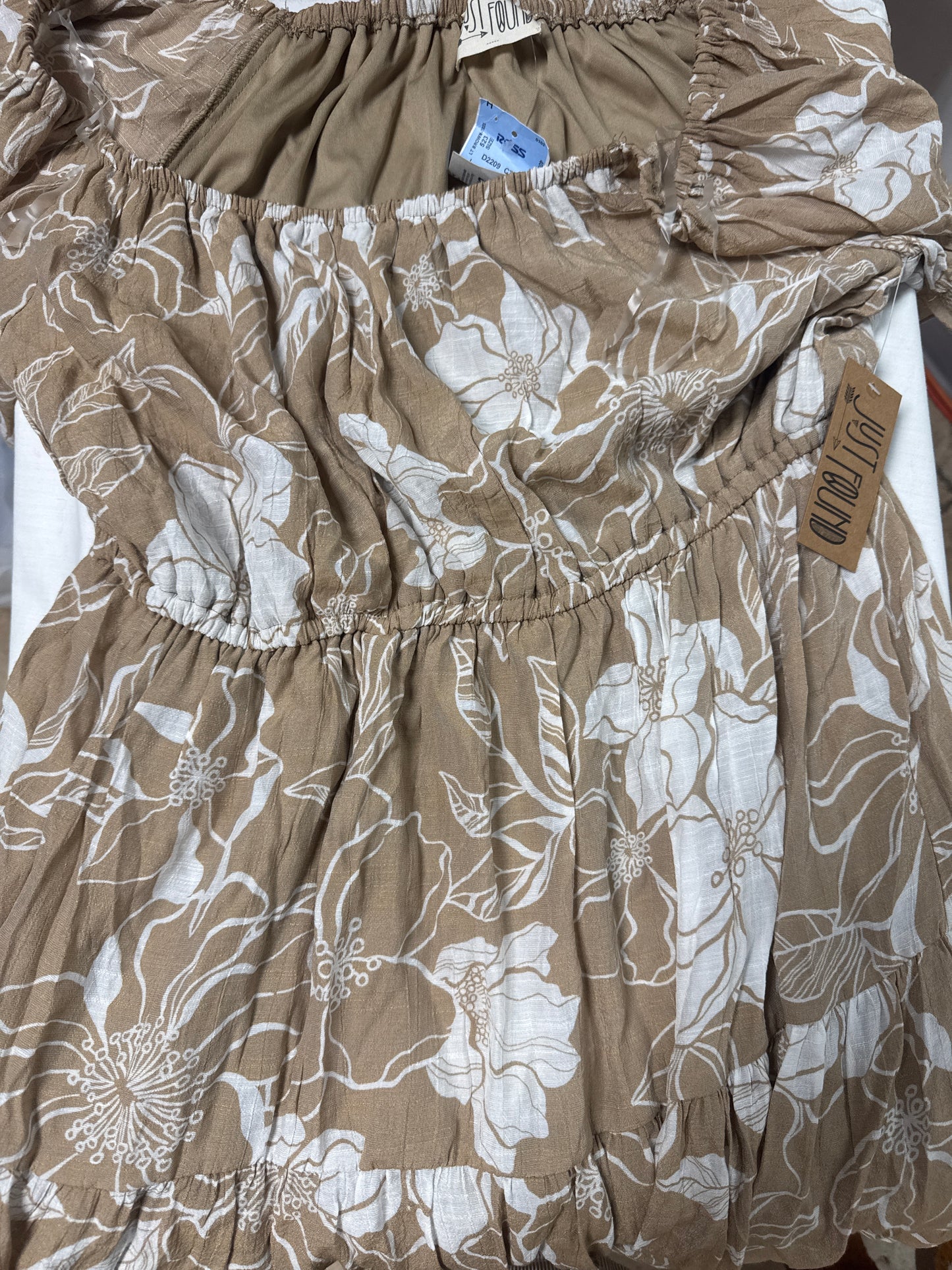 Just Found Woman's Dress Tan