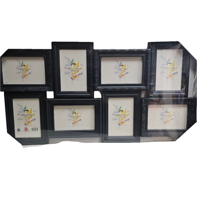 PF-9002 PS Collage Frame White 8 4x6 openings