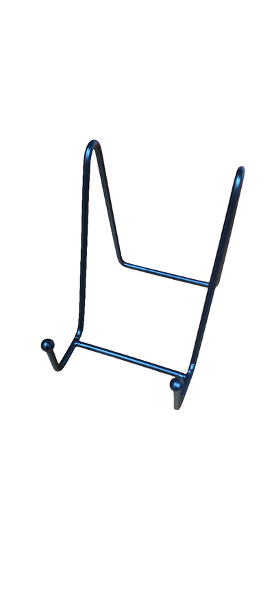 Plaque or plate stand black in color