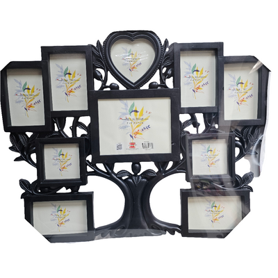 PF-9005 PS collage Frame white10 assorted openings white tree