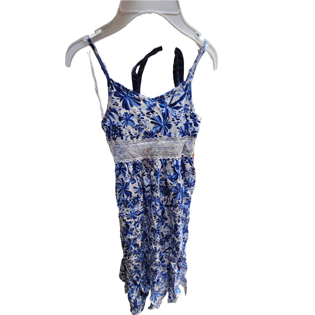 Btween dress blue with purse size 7 Girls