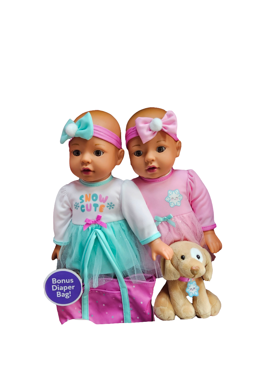 MM Sweet Twins Pink Dolls  & Accessories