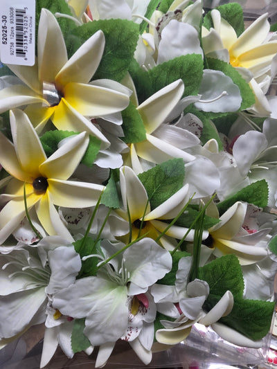 Combo tropical foam flower hair clip