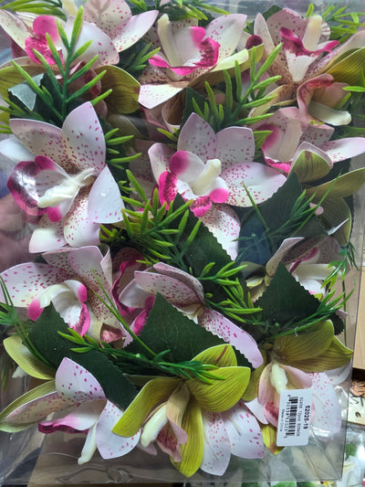 Combo tropical foam flower hair clip 16x8cm 52025-19