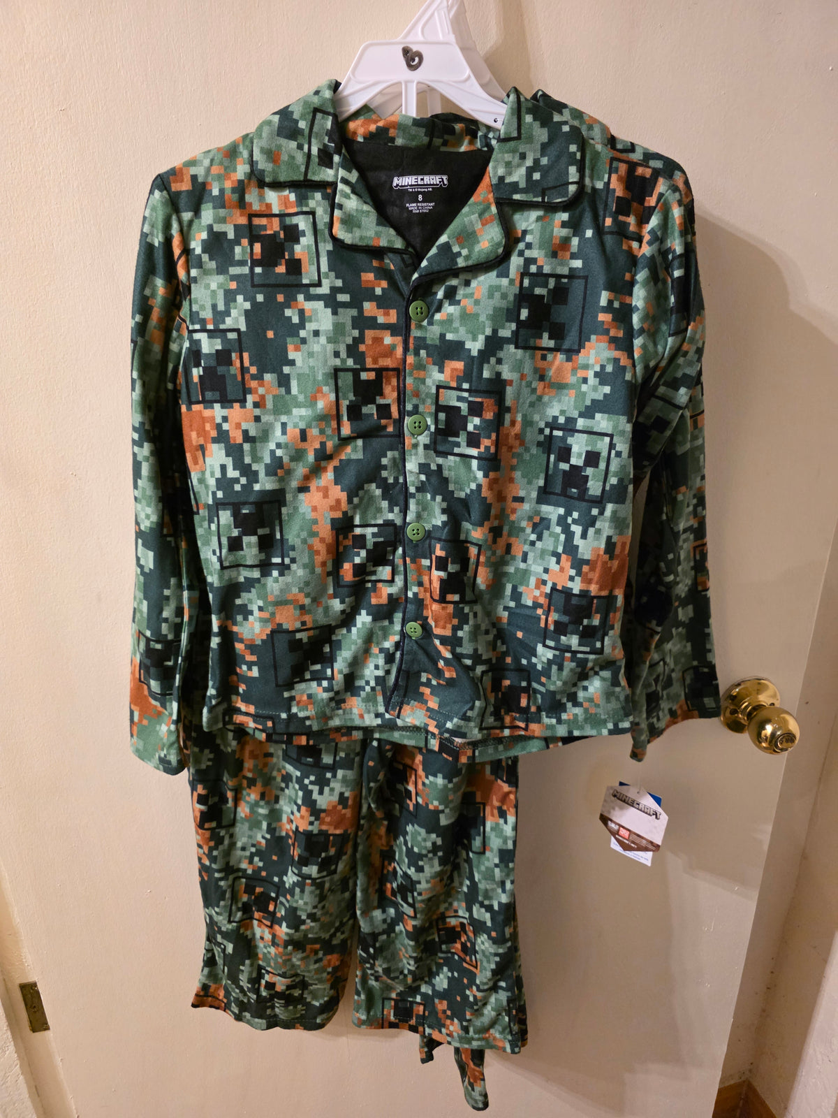 Minecraft Pajamas 2pc green Ross hnl 2026