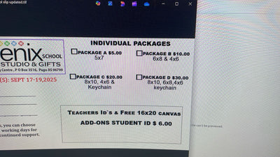 Add On ID with a school package only 2025
