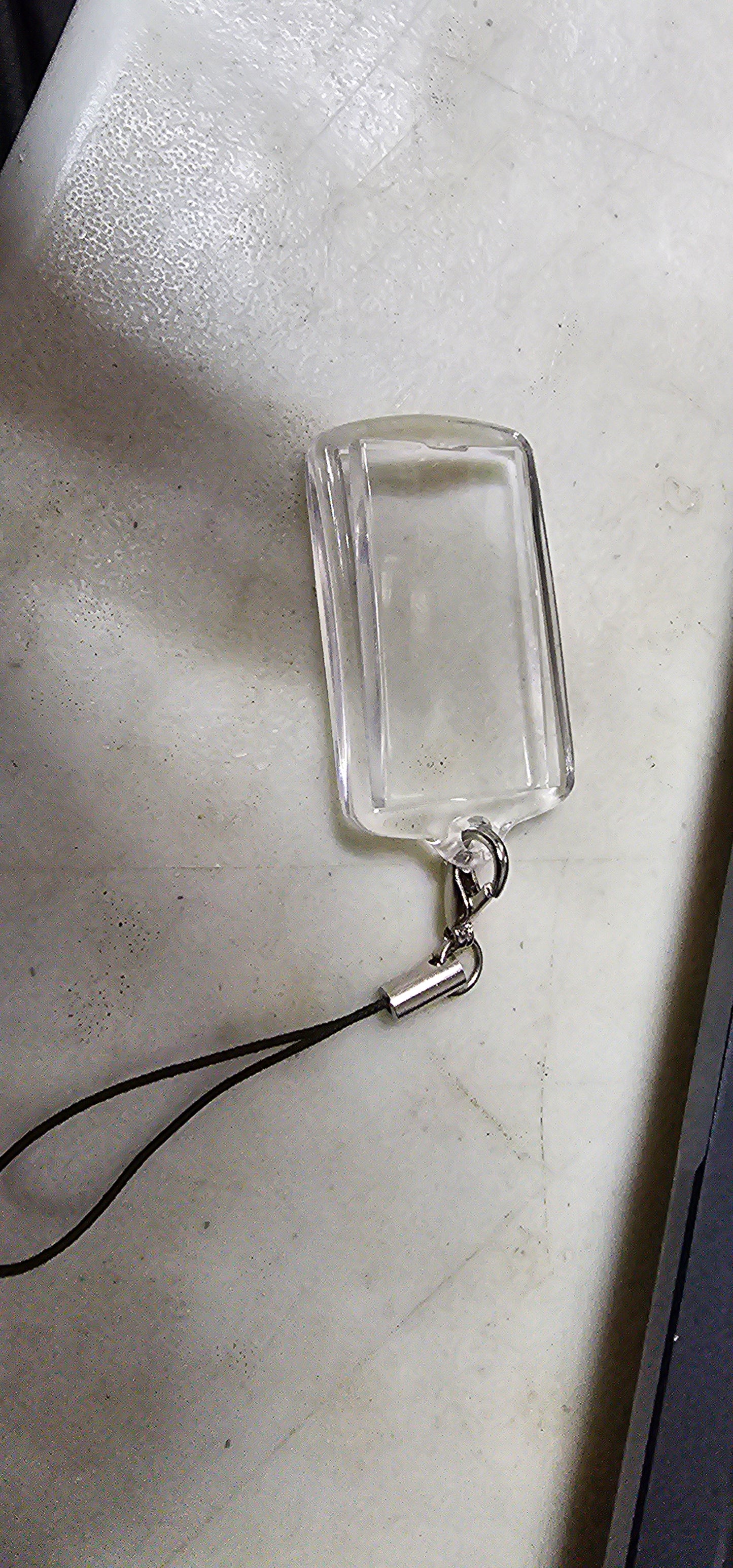 Small Sqaure Keychain with 2 pictures