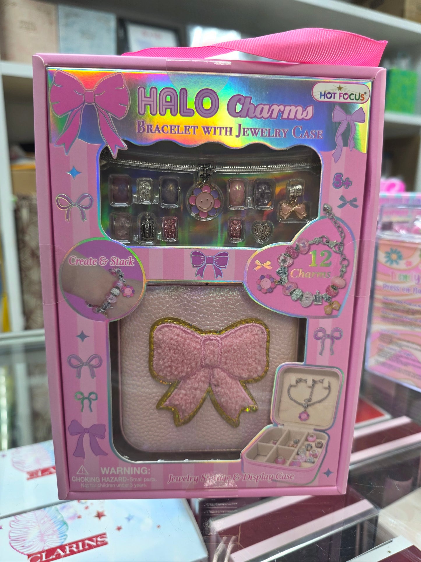 901BT	Halo Charms Bracelet & Jewelry Case Bowtiful