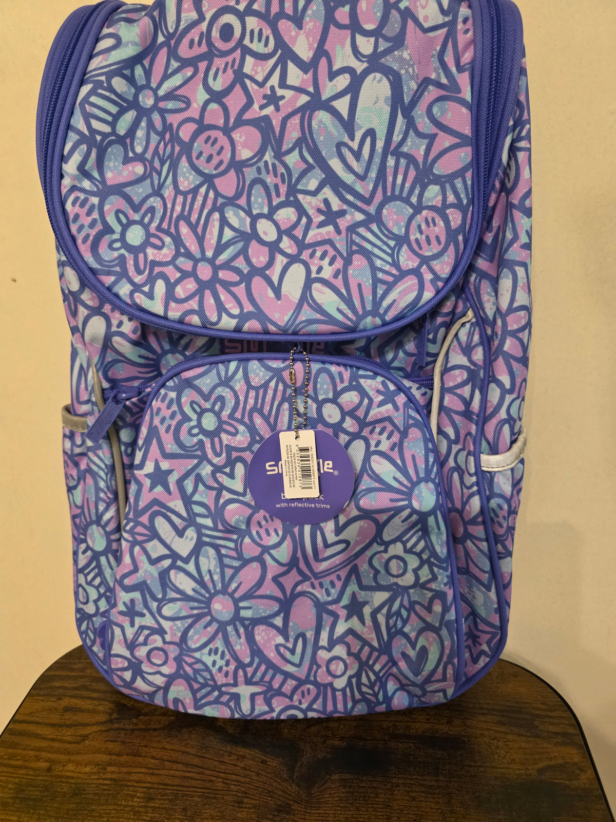 Surreal Access Backpack pirple pink star and flower