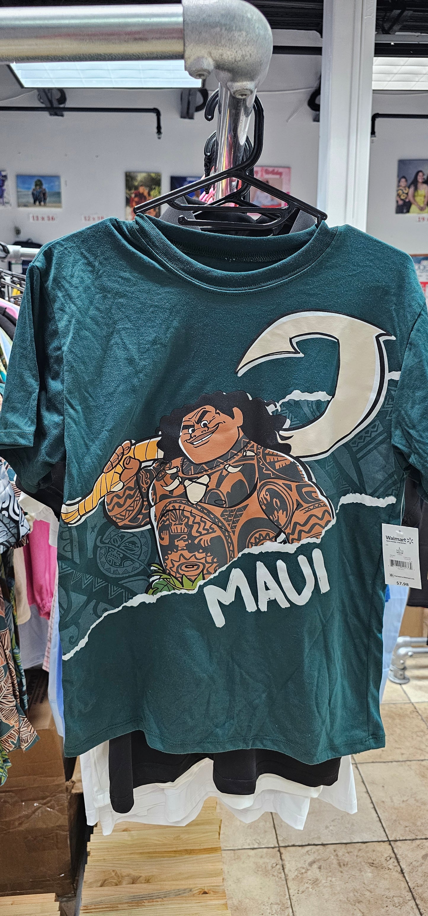 WM Moana and Maui T's Boys and Girls Disney