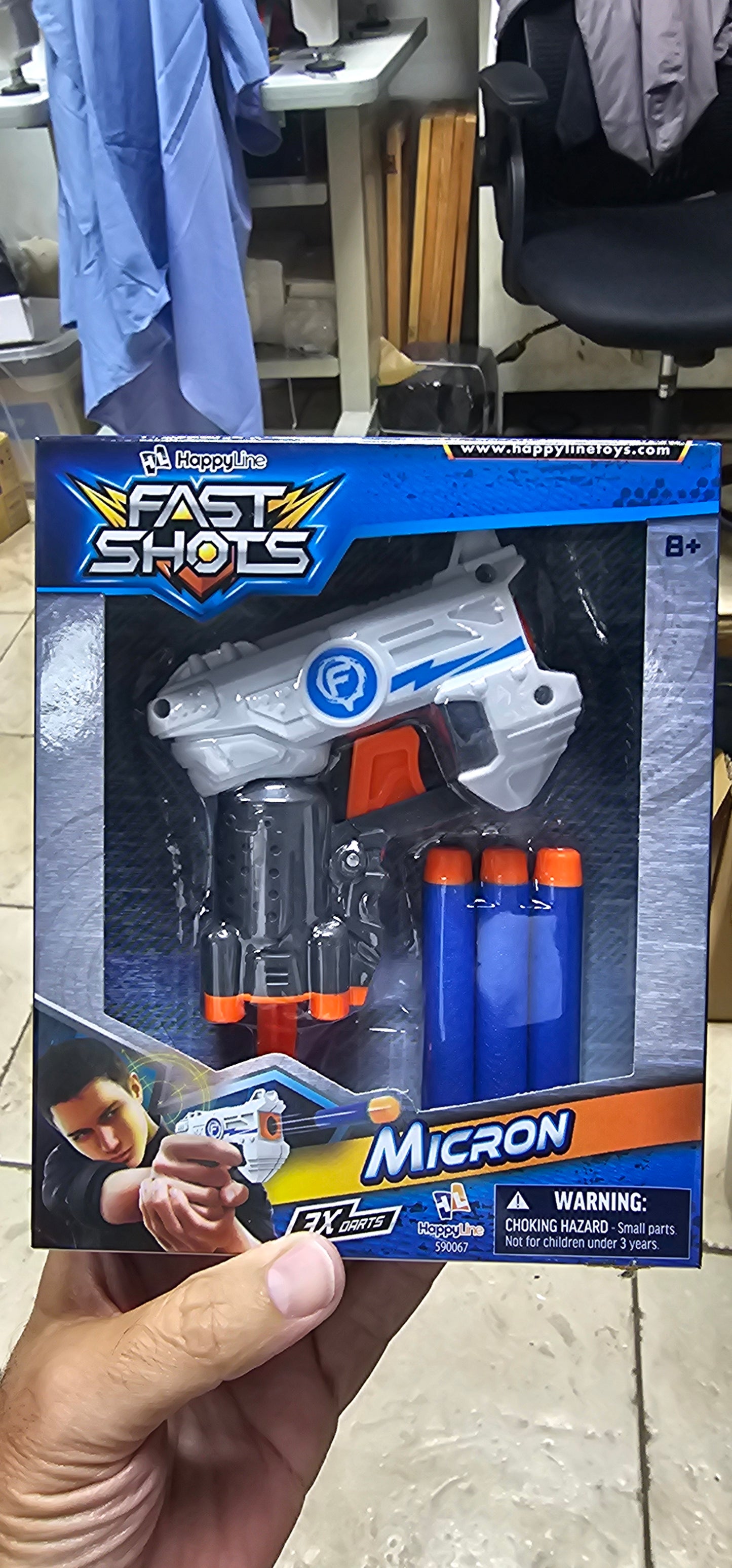 590067  3224  Fast Shots Micron foam launcher