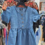 rs 2 piece dress blue and brown flower dress picapino size 6x
