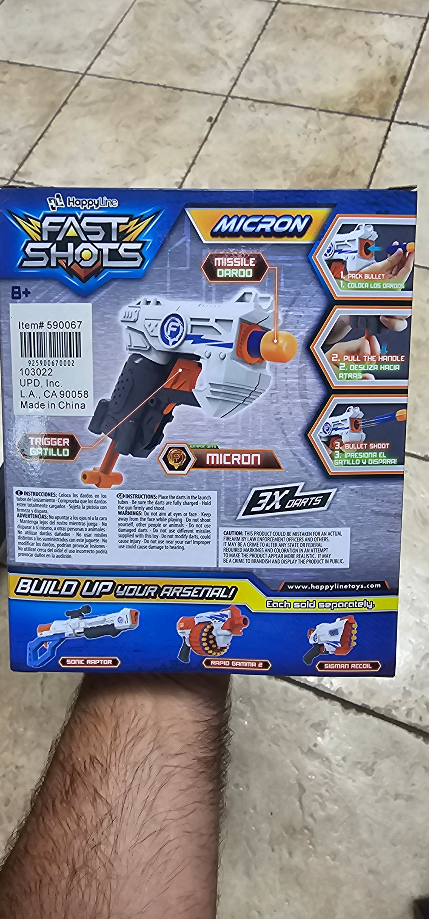 590067  3224  Fast Shots Micron foam launcher