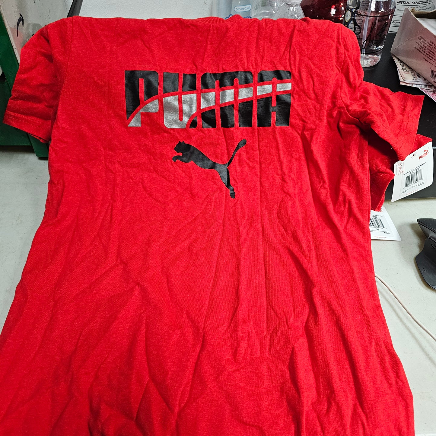 Boys shirt puma size large and medium red