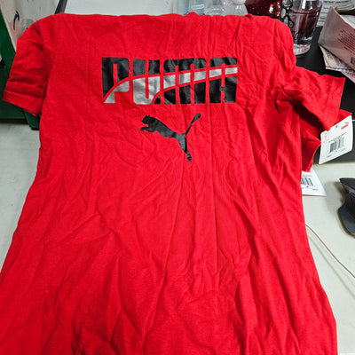 Boys shirt puma size large and medium red