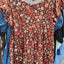 rs 2 piece dress blue and brown flower dress picapino size 6x