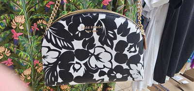 Kate Spade KH142 Morgan Black Multi(001) Tropical Foliage Double ZP DM Xbdy