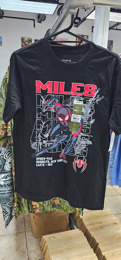 WM BLACK MILES SPIDEY BOYS SHIRT 101531 GTMVMG0ACYSC