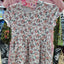 rs 2 piece dress white flower and pink flower style size 7 emma & Elsa