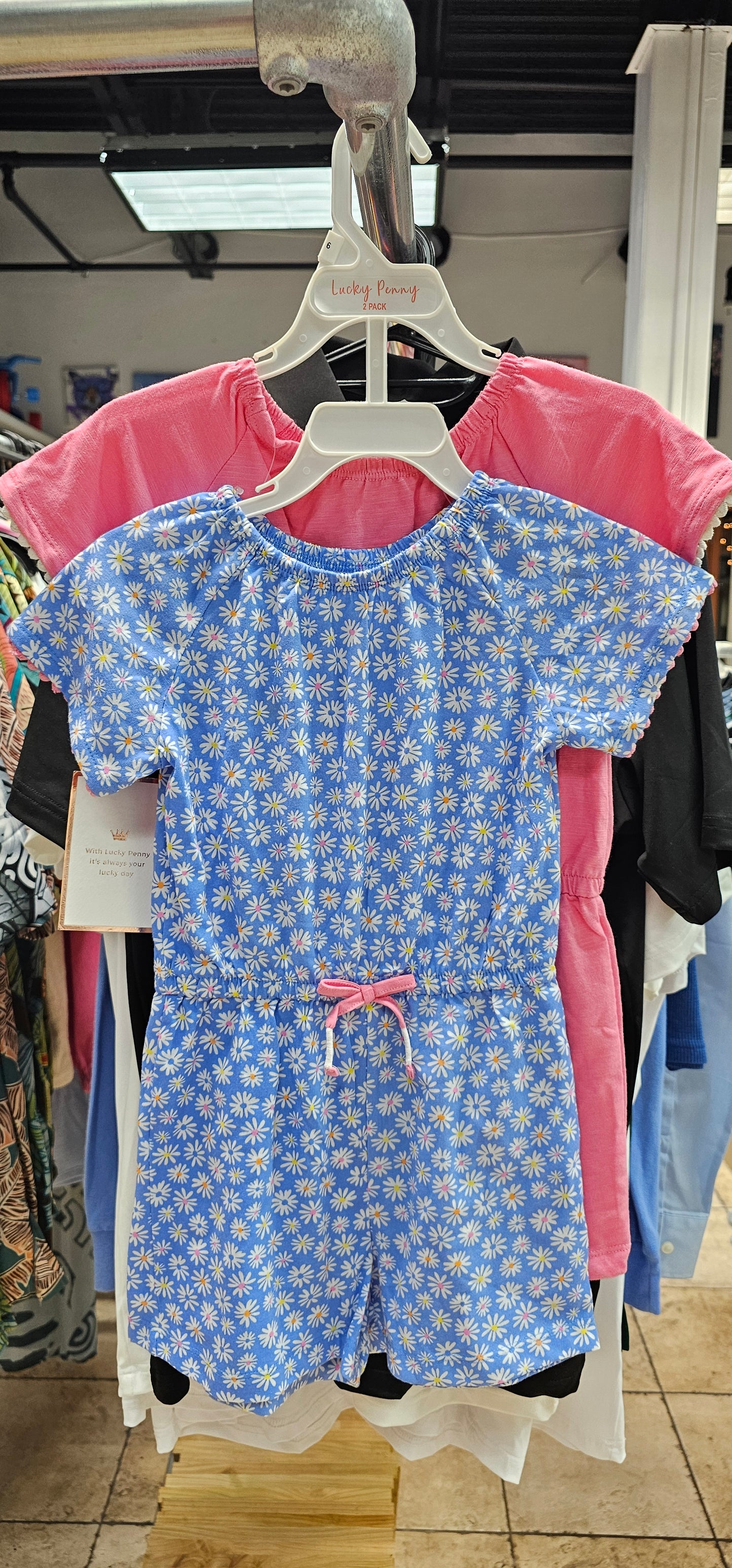 rs lucky penny 2 pack pink dress & blue flower dress Size 6
