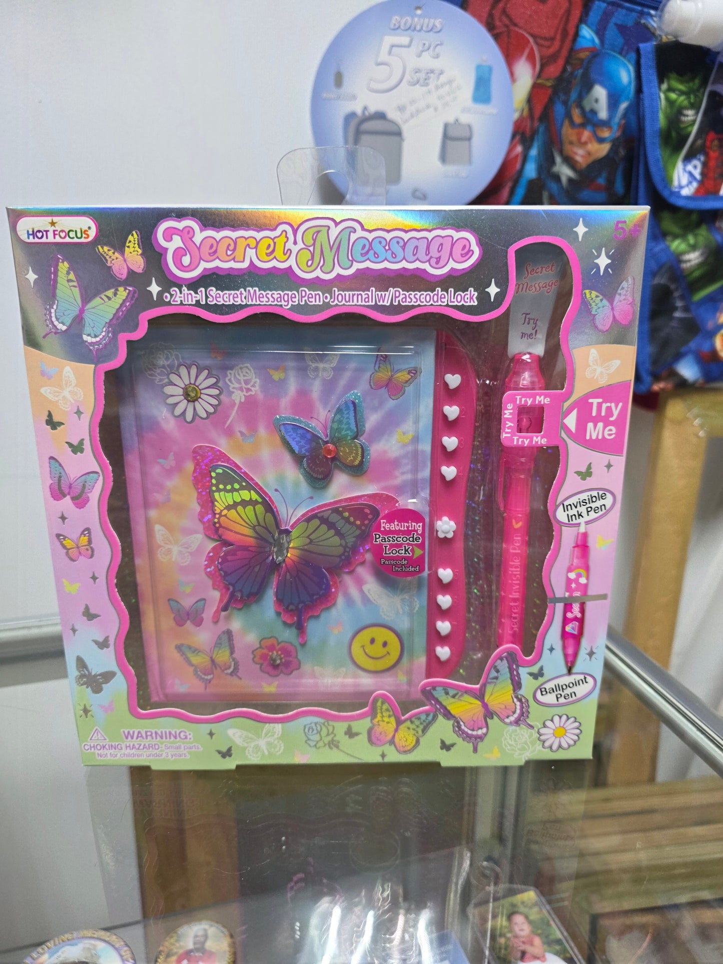 203TB - Secret Message Tie Dye Butterfly Promo